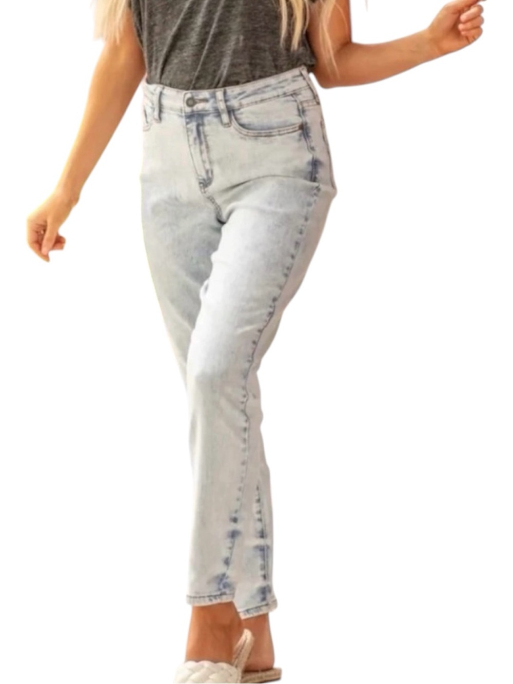 Judy Blue Slim Fit High Waist Acid Wash Denim Jeans Size 9/29